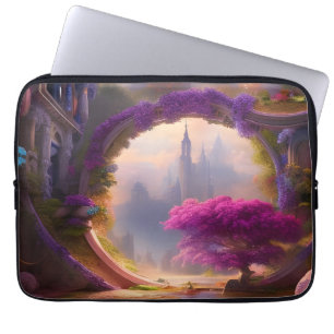 Fantasy Bläserhof Rosa Baum Laptopschutzhülle