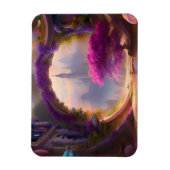 Fantasy Bläserhof Rosa Baum Magnet (Vertikal)