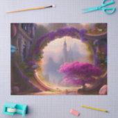 Fantasy Bläserhof Rosa Baum Seidenpapier (Basteln)