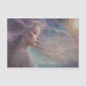 Fantasy Blonde Girl Decoupage Tissue Paper Seidenpapier (Vorderseite)