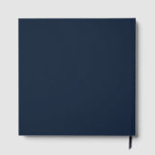 Fantasy Blue and Purple Wedding Roses Gästebuch (Rückseite)