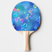 Fantasy blue bubbles ping pong Paddle Tischtennis Schläger (Rückseite)