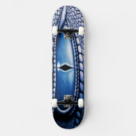 Fantasy Blue Dragon Eye Skateboard