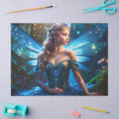 Fantasy Blue Dragonfly Faicess Dekoupage Seidenpapier (Basteln)