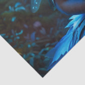 Fantasy Blue Dragonfly Faicess Dekoupage Seidenpapier (Detail)