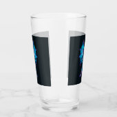 Fantasy Blue Fire Dragon Glas (Rechts)