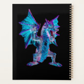 Fantasy Blue Fire Dragon Planer (Rückseite)