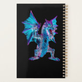Fantasy Blue Fire Dragon Planer (Rückseite)