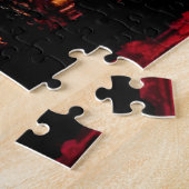 Fantasy Blue Galaxy über gelben Himmelsgemälde Puzzle (Seite)