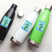 Fantasy Blue Green Seepferd Dragon Seaweed Frame Aufkleber