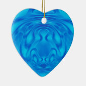 Fantasy Blue Heart Keramikornament (Rechts)