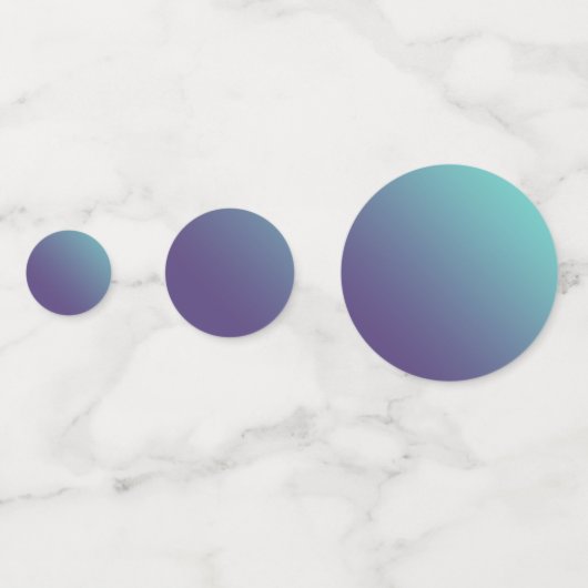 FANTASY Blue + Lila Gradient Color Confetti Konfetti (Vorderseiten)