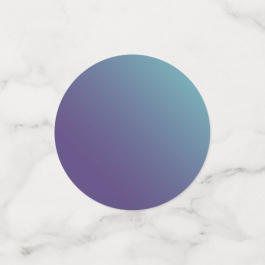 FANTASY Blue + Lila Gradient Color Confetti Konfetti (Klein Vorderseite)