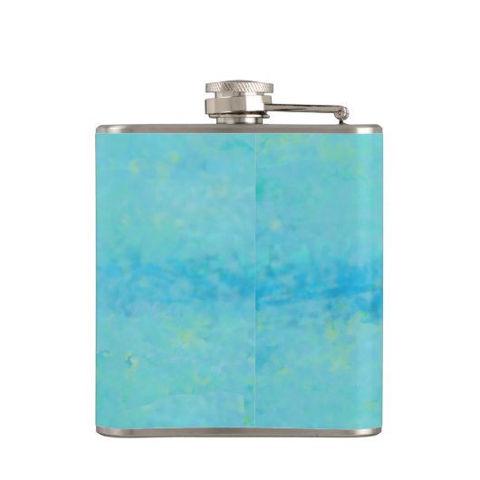 Fantasy Blue Sea Dragon Seepferd Seetang Flachmann (Rückseite)