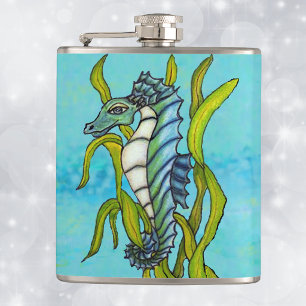 Fantasy Blue Sea Dragon Seepferd Seetang Flachmann