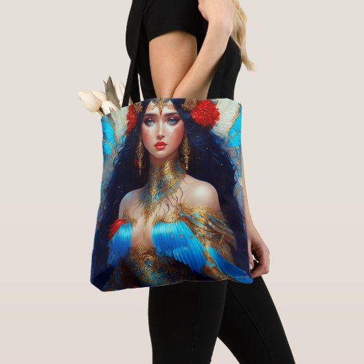 Fantasy Blue Water Fairy Meerjungfrau Tasche (Von Nahem)