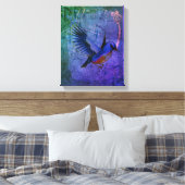 Fantasy Bluebird Nature Art Leinwanddruck (Insitu (Schlafzimmer))