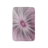 Fantasy Blume Abstrakt Plum Flora Fraktal Kunst Badematte (Vorderseite Vertikal)