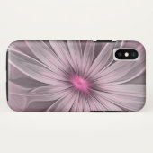 Fantasy Blume Abstrakt Plum Flora Fraktal Kunst Case-Mate iPhone Hülle (Rückseite (Horizontal))