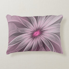 Fantasy Blume Abstrakt Plum Flora Fraktal Kunst Dekokissen