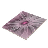 Fantasy Blume Abstrakt Plum Flora Fraktal Kunst Fliese (Seite)