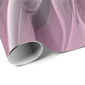 Fantasy Blume Abstrakt Plum Flora Fraktal Kunst Geschenkpapier (Rolleneckpunkt)