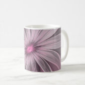 Fantasy Blume Abstrakt Plum Flora Fraktal Kunst Kaffeetasse (VorderseiteRechts)