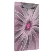 Fantasy Blume Abstrakt Plum Flora Fraktal Kunst Klemmbrett (Rechts)