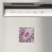 Fantasy Blume Abstrakt Plum Flora Fraktal Kunst Magnet (In Situ (Geschirrspüler))