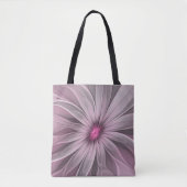 Fantasy Blume Abstrakt Plum Flora Fraktal Kunst Tasche (Vorderseite)