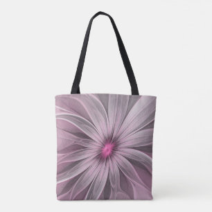 Fantasy Blume Abstrakt Plum Flora Fraktal Kunst Tasche