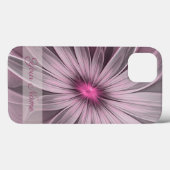 Fantasy Blume Abstrakt Plum Fraktal Name Case-Mate iPhone Hülle (Rückseite (Horizontal))