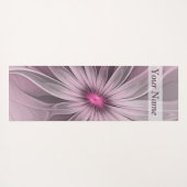 Fantasy Blume Abstrakt Plum Fraktal Name Yogamatte (Rückseite (Horizontal))