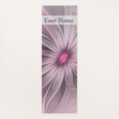Fantasy Blume Abstrakt Plum Fraktal Name Yogamatte (Rückseite)