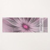 Fantasy Blume Abstrakt Plum Fraktal Name Yogamatte (Vorderseite (Horizontal))