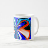 Fantasy Blume Art Kaffeetasse (VorderseiteRechts)