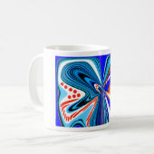 Fantasy Blume Art Kaffeetasse (Vorderseite Links)