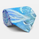 Fantasy Blume Art Krawatte (Gerollt)