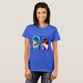 Fantasy Blume Art T-Shirt (Vorne ganz)