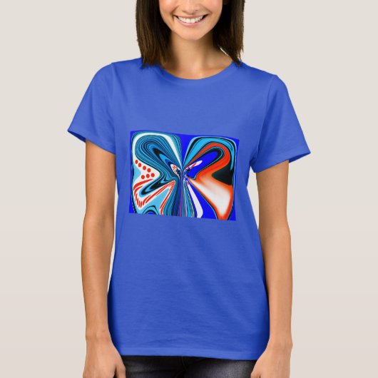 Fantasy Blume Art T-Shirt (Vorderseite)