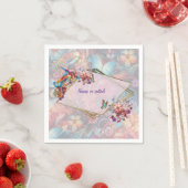 Fantasy-Blume bringen die Naturfreude zum Ausdruck Serviette (Beispiel)