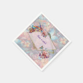 Fantasy-Blume bringen die Naturfreude zum Ausdruck Serviette (Ecke)