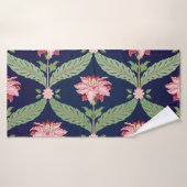 Fantasy-Blume: Dunkle indische Motive Badehandtuch (Badehandtuch)