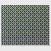Fantasy-Blume: Dunkle indische Motive Geschenkpapier (Flach)