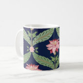 Fantasy-Blume: Dunkle indische Motive Kaffeetasse (Vorderseite Links)
