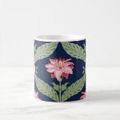 Fantasy-Blume: Dunkle indische Motive Kaffeetasse (Mittel)