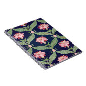 Fantasy-Blume: Dunkle indische Motive Notizblock (Rechte Seite)