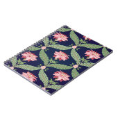 Fantasy-Blume: Dunkle indische Motive Notizblock (Linke Seite)