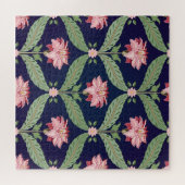 Fantasy-Blume: Dunkle indische Motive Puzzle (Horizontal)