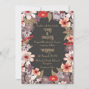 Fantasy-Blume - Einladung zur Hochzeit